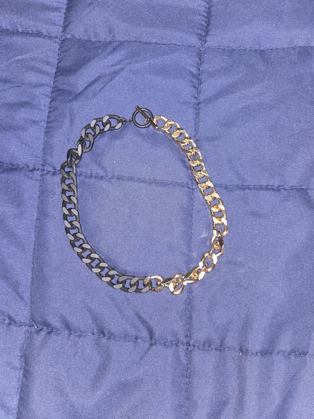 Lovisa Two-Tone Black and Gold Chain Necklace - Picture 3 of 3